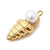ABS Imitation Pearl Pendants STAS-P431-26A-G-2