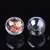 Round Handmade One Hole Blown Glass Globe Ball Bottles BLOW-R002-14mm-AB-2