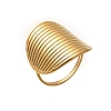 Oval 304 Stainless Steel Cuff Rings for Women RJEW-G339-01G-2