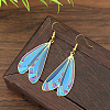Alloy Enamel Dangle Earrings WG3C029-01-2