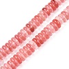 Cherry Quartz Glass Beads Strands G-T138-59-4