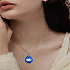 4Pcs 2 Colors Alloy Enamel Pendants ENAM-LP0002-11-3