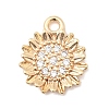Brass Micro Pave Cubic Zirconia Pendants KK-A277-31G-1