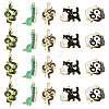 20Pcs 5 Styles Alloy Enamel Pendants ENAM-CJ0005-74-1