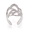 304 Stainless Steel Cuff Open Rings for Women RJEW-N052-19P-3