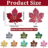 9Pcs Leaf Computerized Embroidery Cloth Iron on/Sew on Patches PATC-WH20006-007-2