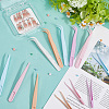 60Pcs 15 Styles PP Plastic Tweezers DIY-BBC0002-64-3