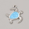 Ocean Theme Alloy Enamel Pendants ENAM-CJC0022-14C-AS-1