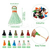 110Pcs 11 Colors Polyester Tassel Pendants FIND-TA0002-44-4