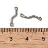 Non-Tarnish 304 Stainless Steel Links Connector Charms STAS-Q323-12P-3