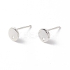 201 Stainless Steel Stud Earring Findings X-STAS-P308-09A-S-1