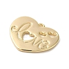 Valentine's Day Brass Pendants KK-G481-16G-2