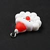 Christmas Opaque Resin Pendants LS-RESI-G043-A08-5