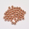 Rack Plating Brass Round Spacer Beads X1-KK-I601-3mm-RG-RS-2