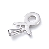 Non-Tarnish 304 Stainless Steel Pendants STAS-L210-06F-P-01-2