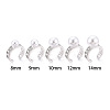 Brass Micro Pave Clear Cubic Zirconia Cuff Ring Settings KK-T076-59P-4