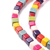 Synthetic Turquoise Beads Strands TURQ-G108-4x4mm-12-5