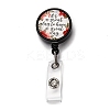 Flat Round ABS Plastic Badge Reel AJEW-I053-37I-1