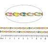 Ion Plating(IP) 304 Stainless Steel Enamel Link Chain CHS-H027-01G-02-3