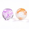Baking Paint Transparent Glass Beads X1-DGLA-R053-8mm-M-3