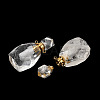 Natural Quartz Crystal Perfume Bottle Pendants G-B149-02G-01-3