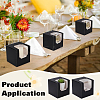 Cube Paper Cupcake Storage Boxes with Visible Window LS-BAKE-WH0002-002C-5