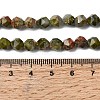 Natural Unakite Beads Strands G-Z119-A31-01-6