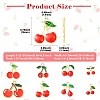 40Pcs 8 Styles Alloy Enamel Pendants ENAM-CJ0006-93-2