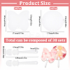 30Pcs 2 Styles Paper Hand Held Fan DIY-SP0002-07-2
