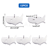 12Pcs 201 Stainless Steel Pendants STAS-UN0036-65-4