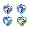 304 Stainless Steel Pendant Rhinestone Settings STAS-N098-225M-2