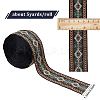 Gorgecraft Ethnic style Embroidery Polyester Ribbons OCOR-GF0002-24C-2