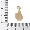 304 Stainless Steel Oval Pendant Decoration STAS-S165-04B-G-3