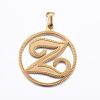 Ion Plating(IP) 304 Stainless Steel Pendants STAS-K162-079G-1