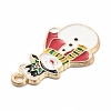 Christmas Theme Alloy Enamel Pendants ENAM-D060-04B-2