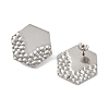 304 Stainless Steel Stud Earrings Findings LS-EJEW-R151-01P-02-2