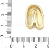 Brass Initial Beads KK-B167-27G-01A-3