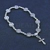 Alloy Cross Charm Bracelet PW-WGC5E24-01-1
