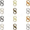 12Pcs 6 Color Alloy DIY Bags Adjustable Clasps Accessories FIND-WR0003-24-1