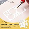 4Pcs 4 Style 304 Stainless Steel Cutting Dies Stencils DIY-FG0002-08-5