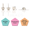 Alloy Purse Handbag Feet Cone Studs DIY-PH0003-10P-RS-5