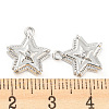 Brass Micro Pave Cubic Zirconia Charms KK-E090-35P-3