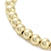 Brass Beaded Necklaces NJEW-L170-08C-G-2