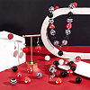   1 Set Mixed Style Acrylic Round Beads Sets SACR-PH0001-52H-5