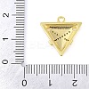 Cross Theme Real 18K Gold Plated Brass Micro Pave Clear Cubic Zirconia Pendants LS-KK-L219-06G-04-3