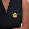304 Stainless Steel Lapel Pin Backs for Clothes for Women JEWB-F040-01G-2