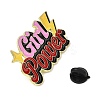 Word Girl Power Alloy Enamel Pins for Clothes for Women LS-JEWB-F043-01A-3