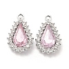 Alloy Glass Pendants ALRI-C007-08P-03-2