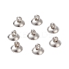 304 Stainless Steel Bead Cap Pendant Bails STAS-G224-24P-10-1