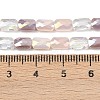 Electroplate Glass Beads Strands EGLA-D300-05-09-4